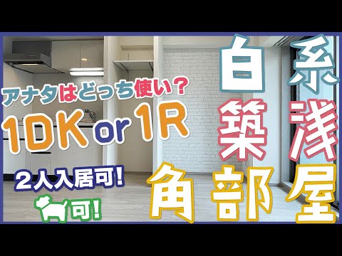 【白系・築浅・角部屋】ペットも二人もOK！1DK or 1Rどちらも使える設備充実部屋！【1フロア2戸】