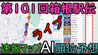 【ライブ】箱根駅伝2025往路　速報マップ・AI順位予想