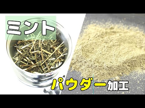 【粉砕テスト】ミントを家庭用製粉機で粉砕した結果（コナッピー）