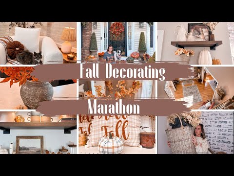 *NEW* FALL DECORATING MARATHON | COZY FALL HOME DECOR IDEAS AND FALL DECORATING INSPIRATION!