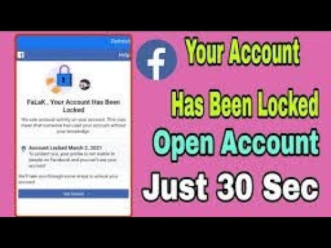 🔴Facebook Account Has Been Locked | Unlocked Kre 30 Seconds Me | 2021 Working Trick 💯