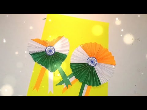 Indian flag flower with paper || Indian flag  paper flower😍 #diy #indianflag #therivalsofficialboy🔥