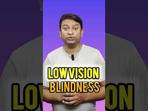 Low Vision vs Blindness 🔥 #shorts | Om Talk