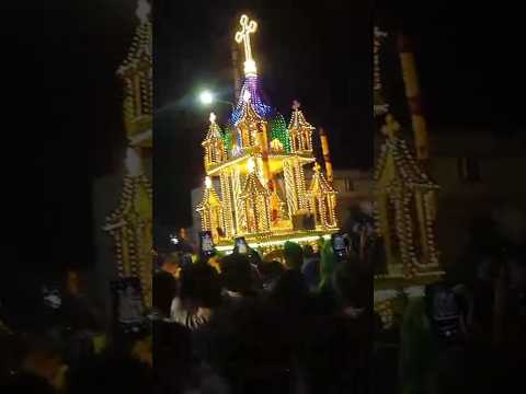 கருமத்தம்பட்டி புனித ஜெபமாலை அன்னை தேர் திருவிழா #shortsfeed#carprocession#festival#karumathampatti