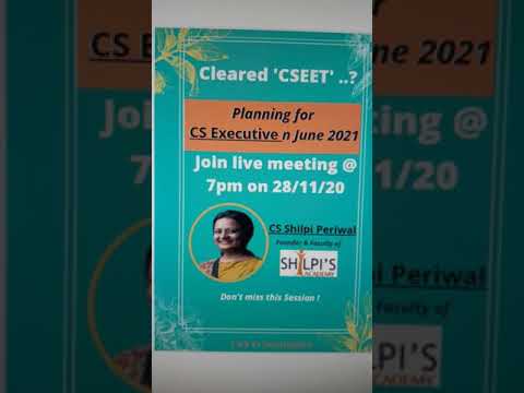 live meeting with CS Shilpi Periwal