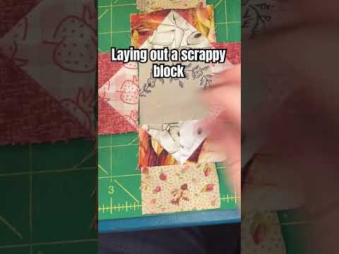 Laying out a scrappy block