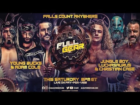 The Superkliq Vs Jungle Boy,Luchasaurus y Christian Cage - Full Gear 2021 - Highlights REMAKE.