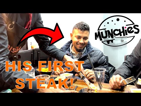 SHAH TRIES HIS FIRST STEAK! | Munchies Weekly EP. 6