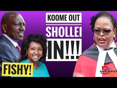 SECRET PLANS BY RUTO TO REMOVE KOOME AND INSTALL GLADYS SHOLEI AS CHIEF JUSTICE!