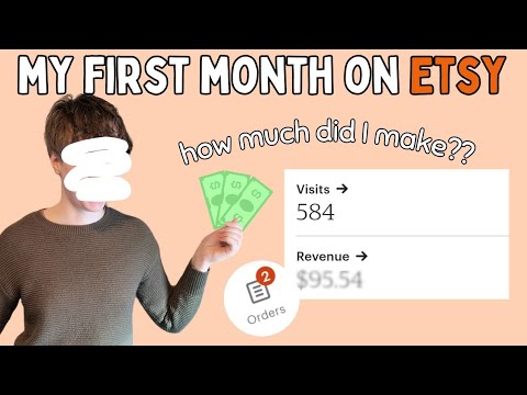 MY 1ST MONTH ON ETSY RECAP 🛒🧡// how much I made + more