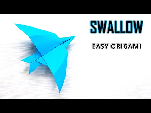 Learn How to Create a Swallow Plane - A Step-by-Step Origami Tutorial with A4 Paper