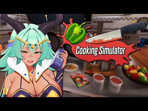 【Cooking Simulator】Pancakes never burnt! I swear I can cook! 🐐🍼【VAllure】