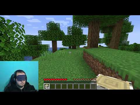 Attempting a Blindfolded Minecraft Run Take 1 & 2