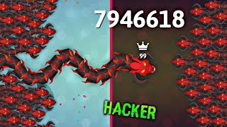 Snake.io game millions of hacker snake in this server || Aspmodeus hacker snake Gameplay.