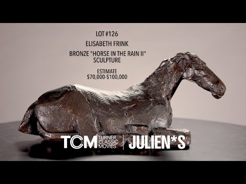 Julien's Auctions & Turner Classic Movies | Elisabeth Frink Bronze "Horse in the Rain II" Sculpture