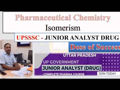 UP Junior Analyst  Drug Preparation | pharmaceutical chemistry MCQS | Isomerism mcq