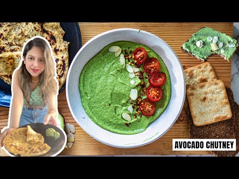 Creamy Avocado Chutney - How to Make Healthy & Delicious Avocado Spread - Vegan Dip - Condiment