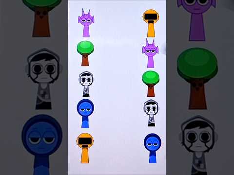 Durple mr.tree replaced jevin garnold matching puzzle #shorts #sprunki #incredibox #rainbowfriends