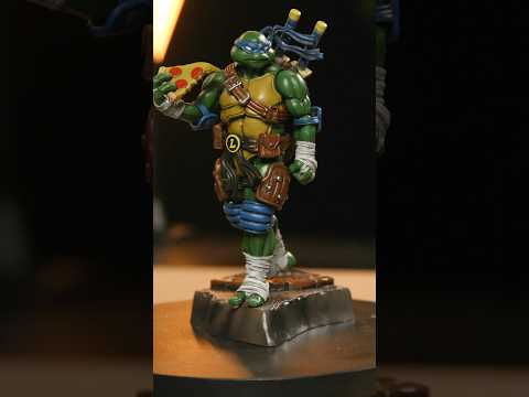 Do you like this Turtle design? TMNT Leonardo by JoyToy. #tmnt #joytoy #actionfigures  #shorts