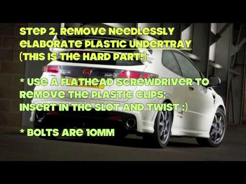 How to change gear oil (manual transmission fluid) in Honda Civic FN2 Type R or FG2 FA5 Si