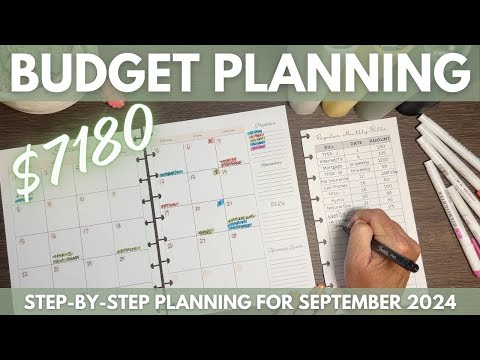 My budget plan for September (step-by-step breakdown)