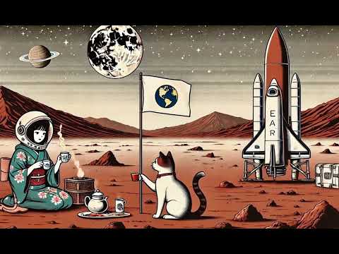 Shamisen 三味線 X  Ambient Electronic【Mars Tea Party】Background Music for Studying or Work