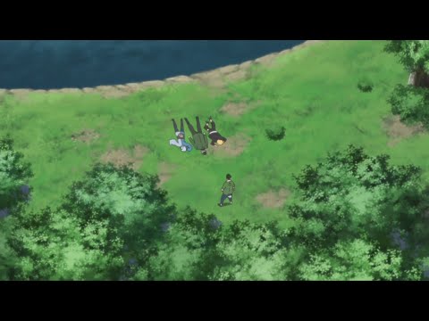 SHINO ABURAME SAVES MITSUKI AND BORUTO FROM DROWNING