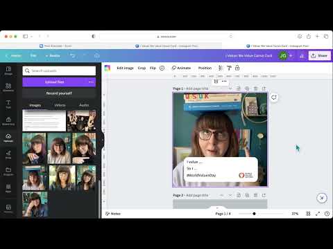 How to add a photo to Value Canva Template