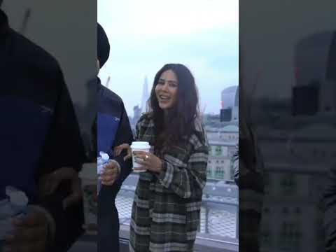 sonam bajwa & sidhumoosewala on shoot part 2 #shorts