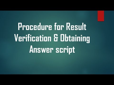 Procedure for Result Verification