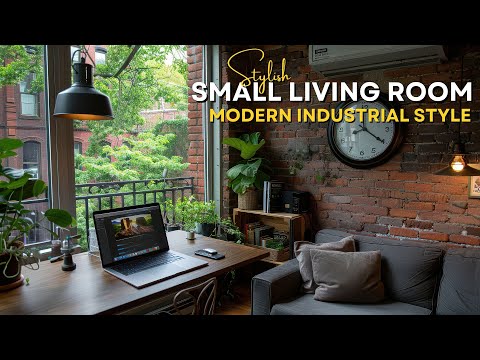 Transforming a Small Living Room into a Modern Industrial Oasis.