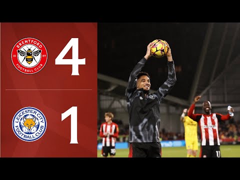 KEVIN SCHADE HAT-TRICK secures the win 🇩🇪 | Brentford 4-1 Leicester City | Premier League Highlights