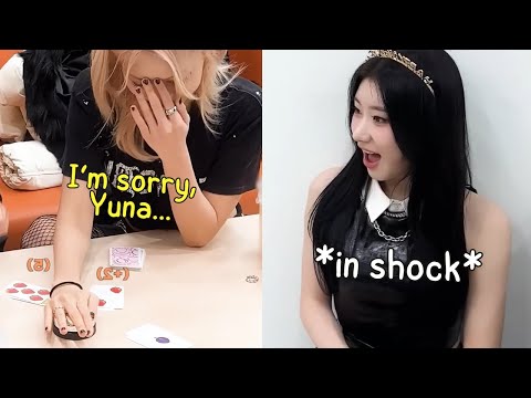 ITZY's Ryujin got merciless with Yuna while playing a card game.