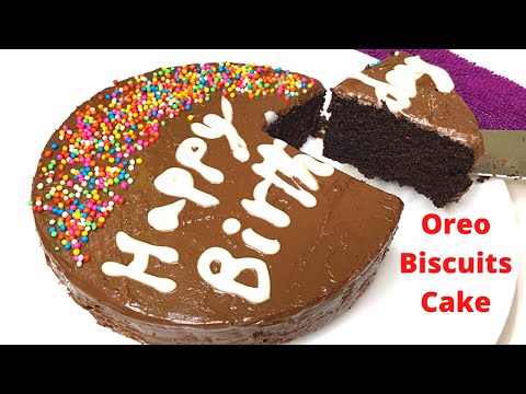 Oreo Biscuits తో సింపుల్ కేక్ రెసిపి| Simple Birthday Cake recipe| Chocolate Cake recipe in Telugu