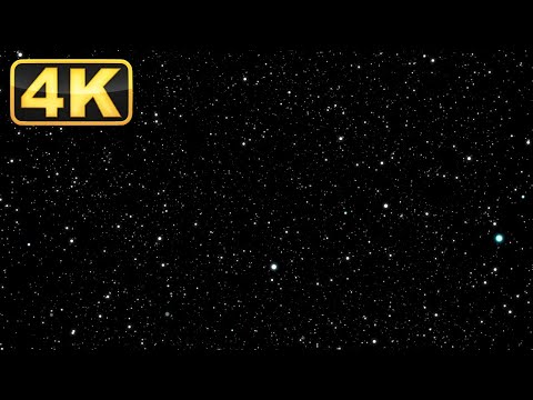 4K Starfield Screensaver! Relaxing Music for Meditation. 1 Hour Space Galaxy Travel