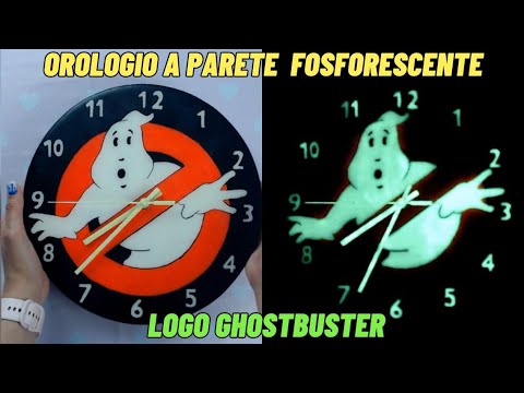 Orologio da Parete Fosforescente - Logo Ghostbuster