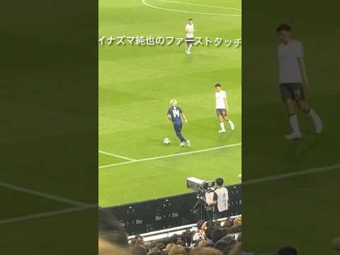 【後半32分出場 現地観戦】イナズマ純也のファーストタッチの大歓声がメッシ級すぎた(W杯アジア最終予選/日本vs中国)#伊東純也 #おかえり #samuraiblue