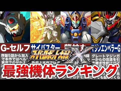 【TOP10】スーパーロボット大戦X最強機体ランキング