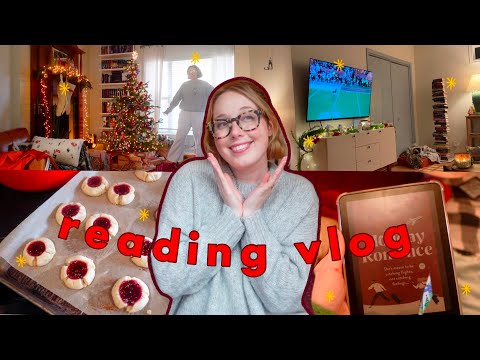 cozy holiday reading vlog: 3 romances, christmas decor, and crafting! 🎄✨