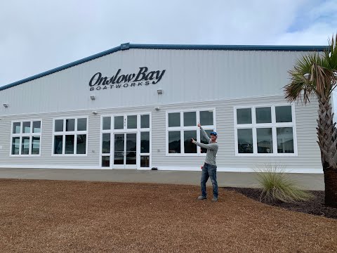 Onslow Bay Boatworks Factory Tour and Onslow Bay 33 Walkthrough /Performance number!!! INCREDIBLE