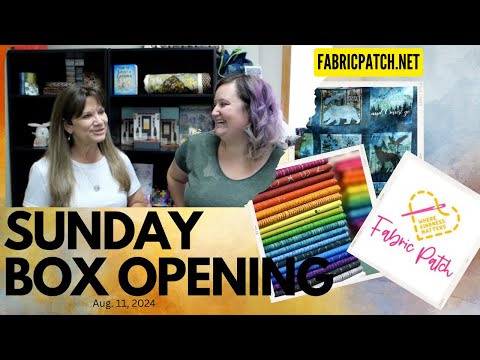 Sunday Box Opening!! Laughter, gifts and great fabric!! Book lovers... don't miss this one!