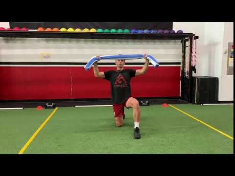 Half Kneeling Towel Pull  Down