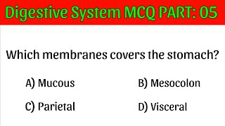 Digestive System MCQ PART: 05 | digestive system mcq