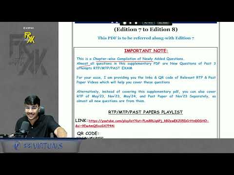 FR Additional Ques - FREE NOTES | From Edition 7 to 8 | CA Aaaksh Kandoi