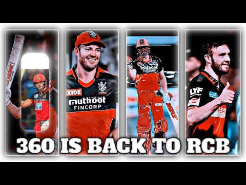 ❤️360 IS BACK TO RCB NEW TRENDING STATUS VIDEO#alightmotion