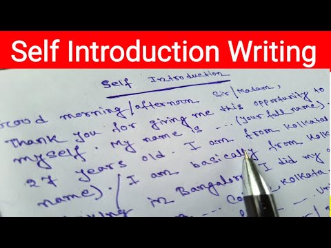 Self Introduction in Interview | How to Introduce Yourself | Self Introduction | English Writing