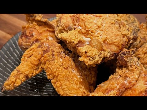 The most CRISPY and JUICY fried chicken 🍗🔥