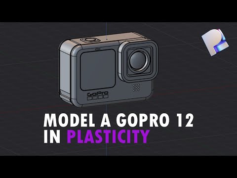 Model a GoPro HERO 12 action camera in Plasticity