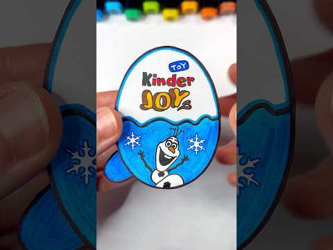 DIY Christmas Olaf FROZEN Kinder Joy | Paper Craft Ideas #shorts #papercraft