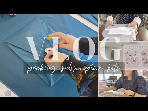 Packing Subscription Kits - Studio Vlog #2 | Sterling Ink